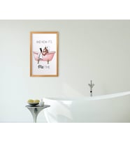 BK Home Banyo Dekoratif Retro Ahşap Tablo-21