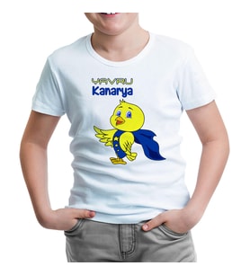 Yavru Kanarya Beyaz Çocuk Tshirt