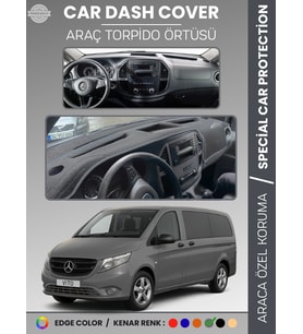 MERCEDES VITO W447 (2014-2023) Torpido Örtüsü Premium Kalite Torpido Koruma Özel Kesim UV Koruma