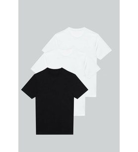 3'lü Paket Premium Yazlık Düz Renk Basıc T-shirt