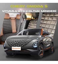 Chery Omoda 5 Antrasit Renk Tay Tüyü Cepli & Terletmez Sırtlı Oto Koltuk Minder Seti - Koltuk Koruma Kılıfı (ÖN & ARKA TAM SET)
