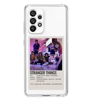 Samsung Galaxy A23 Uyumlu Stranger Things Minimalist Poster Desenli Şeffaf Telefon Kılıfı