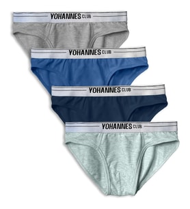 Yohannes Club, Erkek Çocuk, Pamuklu Slip Külot, 3'lü ve 4'lü Paket Seçenekli, Çok Renkli (Model 4)