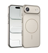 iPhone 17 Air Kılıf M-Safe Şarj Özellikli Kamera Korumalı Formen Kılıf (Gri)