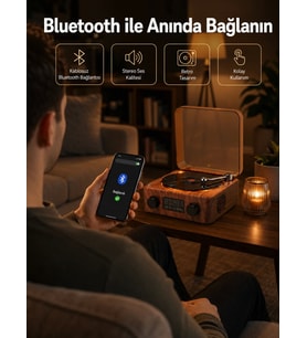 Saatli Gece Işıklı Hoparlör – Modern ve Vintage Tasarım Yeni Nesil