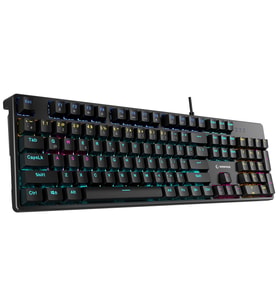 Rampage KB-MK2 Nimbus Siyah USB Rainbow Aydınlatmalı Red Switch 26 Tuş Anti-Ghosting Mekanik Gaming Oyuncu Klavye