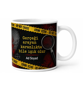 Polisiye Dizi İzleyenlere Olay Yeri İnceleme Suç Mahalli Kupa Bardak Hediye