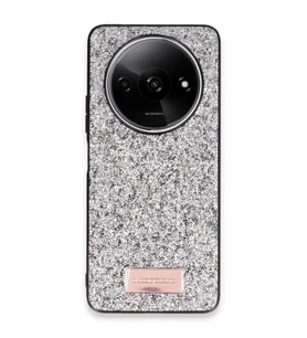 Onegif Xiaomi Redmi A3 4G Bright Simli Kapak - Gümüş