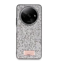 Onegif Xiaomi Redmi A3 4G Bright Simli Kapak - Gümüş
