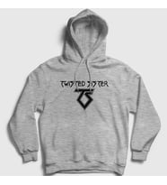 Presmono Unisex Gri Logo V3 Twisted Sister Kapüşonlu Sweatshirt 180187tt (Gri)