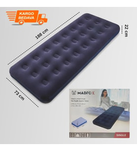 Madfox Tritech Luftbett Single Tek Kişilik Şişme Yatak