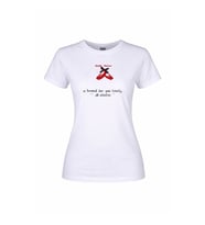 Trender Pretty Dancer O Yaka Beyaz Kadın T-Shirt 26YDT1000005
