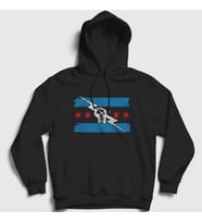 Presmono Unisex Siyah Cm Punk Logo V2 Wwe Kapüşonlu Sweatshirt 452077tt
