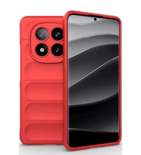 Pilelistore   Xiaomi Redmi Note 14 Pro 5G Kılıf Optimum Silikon - Kırmızı