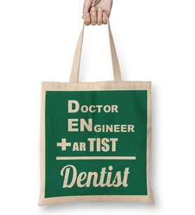 Doctor Engineer Artist Dentist 035 Bez Çanta Uzun Saplı