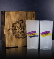 eJOYA Kişiye Özel Kutusunda 2'li Rakı Bardağı Hediye Seti 107145