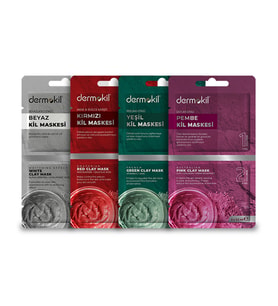 DERMOKİL KIVRIMLI KİL MASKE*4'lü SET