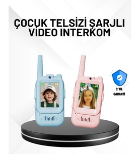 3-12 Yaş Çocuklara Uygun Görüntülü Walkie Talkie Seti
