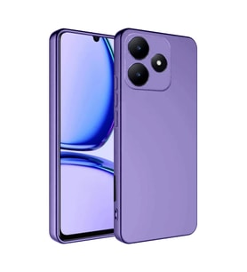 Realme C61 Kılıf First Silikon - Lila