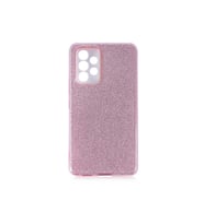 Samsung Galaxy A73 Uyumlu Kılıf Zore Shining Silikon (Pembe)