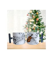 Ghostbastır Design Keman ve Notalar Kupa Bardak Tek Adet 0269