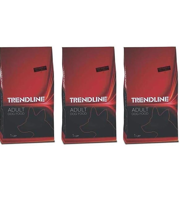 Trendline Dog Kuzu Etli Yetişkin Köpek Maması 1 Kg 3'Lü Set