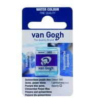 Talens Van Gogh 1/2 Tablet Sulu Boya 593 Quinacridone Purple Blue 