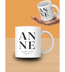 Minimalist ANNE Tasarımlı Porselen Kupa