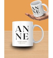 Minimalist ANNE Tasarımlı Porselen Kupa