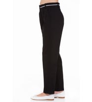 Kız Çocuk Ayarlanabilir Bel Detaylı Gabardin Pantolon 9-14 Yaş LX 246 ANGELOS GIRLS (Siyah)