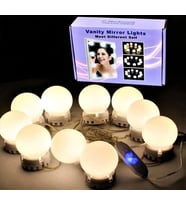 CHERRY 10 lu Makyaj Masası Banyo Aynası Aydınlatma Hollywood Tarzı Led Lamba