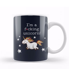 I Am An Effing Unicorn Kupa Bardak Porselen