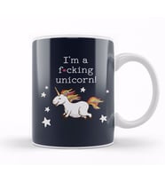 I Am An Effing Unicorn Kupa Bardak Porselen