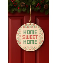 Home Sweet Home Nakış Desenli Kapı Süsü (Karışık)