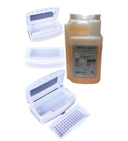Asansörlü Sterılızasyon Kabı Ve Microvem Dezenfektan Sıvı 1 Lt Set