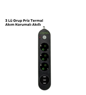 3 Usb Portlu Üçlü Priz Cxe103 - Lisinya