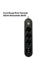 3 Usb Portlu Üçlü Priz Cxe103 - Lisinya