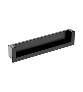 Mat Siyah Yarım Kenar Gömme Kulp 128 Mm