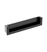 Mat Siyah Yarım Kenar Gömme Kulp 128 Mm