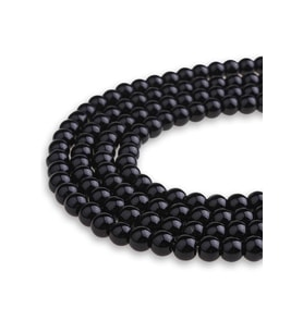 6 MM Oniks Taşı Dizi - Dizi0304 (Siyah)