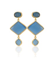 Kadir Jewellery 22 Ayar Altın Kaplama Kadın Sallantılı Küpe -El İşçiliği Ve Hipoalerjenik Küpe