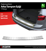 VW Golf 7 SW Sportsvan Krom Arka Tampon Eşiği 2013-2020