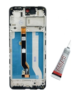 İnfinix Hot 30 Ekran Dokunmatik Çıtalı (SİYAH) B7000 YAPIŞTIRICI