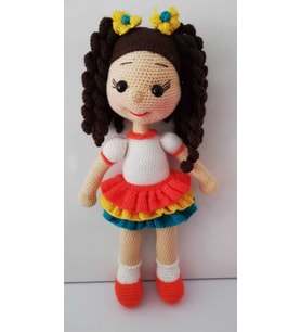 Sevimli Başak Bebek Amigurumi Organik Oyuncak