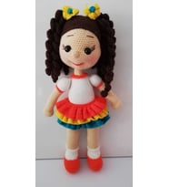Sevimli Başak Bebek Amigurumi Organik Oyuncak