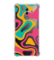PrintiFy Huawei Mate 10 Pro Uyumlu Köşe Korumalı Renkli Desen Tasarımlı Şeffaf Silikon Kılıf