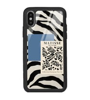 iPhone X - Xs Uyumlu Zebra Matısse Tasarımlı Glossy Telefon Kılıfı