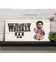 BK Gift Kişiye Özel Karikatürlü Kabartma Tasarım Antik Beyaz Ahşap Bar Tabelası, Home Bar Tabela, Rustik Ev Dekorasyonu, Duvar Dekoru-5