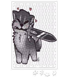 Dark Souls Great Grey Cuddly Wolf Sif Puzzle 240 Parça Yapboz