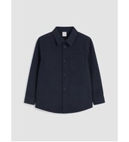 LCW Kids Lacivert Gabardin Erkek Çocuk Gömlek